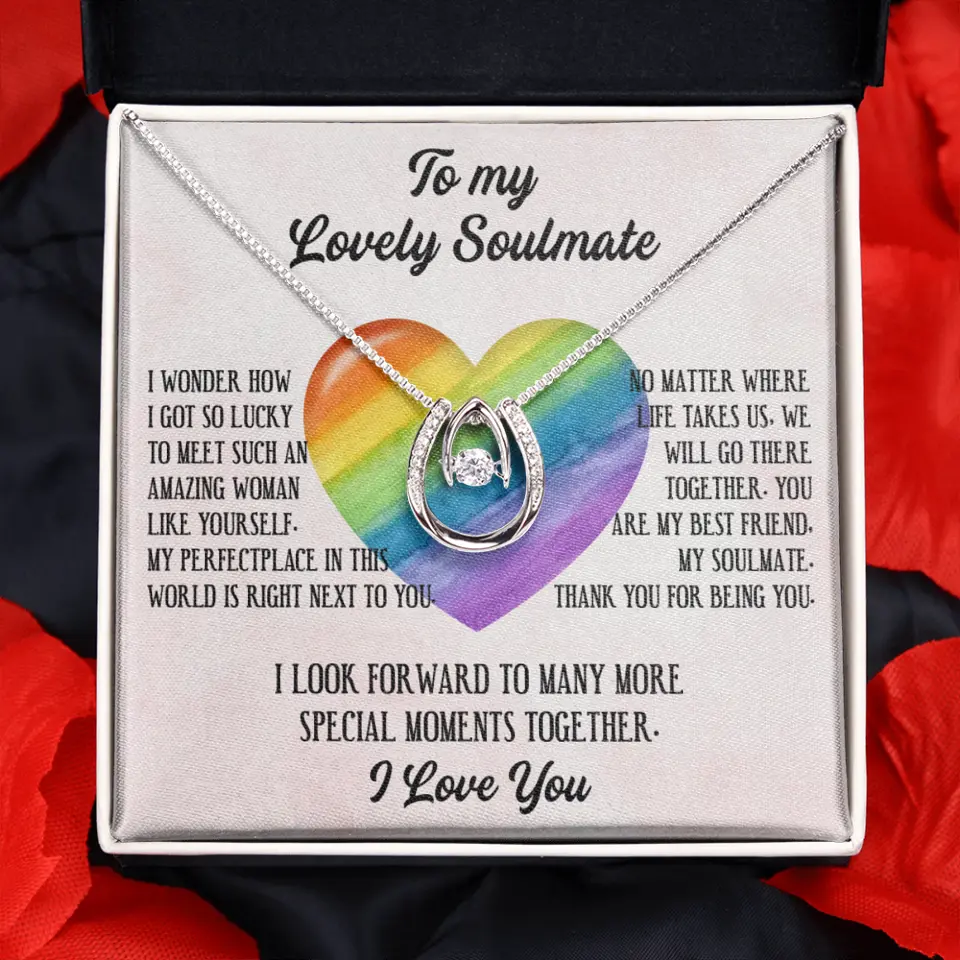 To My Lovely Soulmate I Love You Personalized Necklace