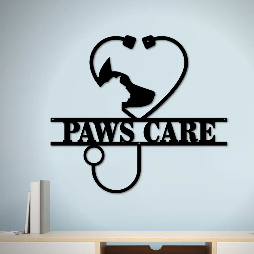 Vet Clinic Personalized Metal Sign Thank You Gift For Veterinarian