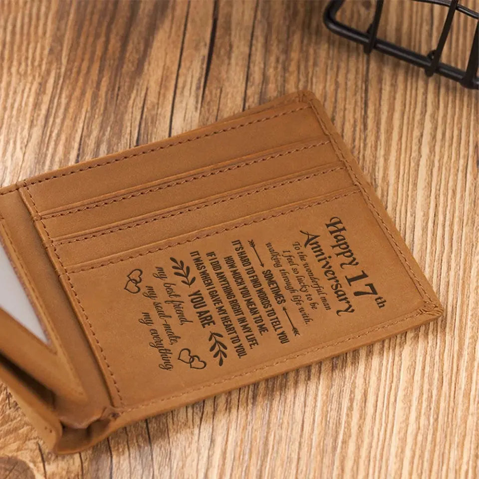 To The Wonderful Man - Personalized Engraved Wallet