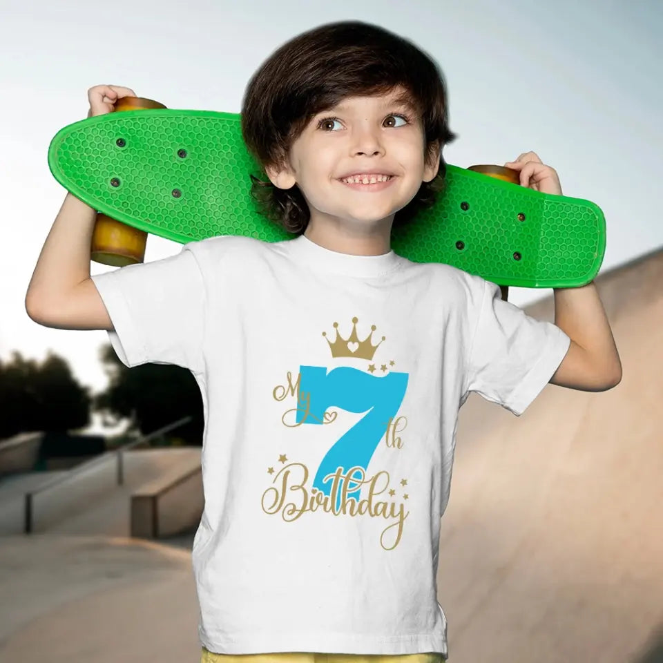 Happy Birthday - Personalized Standard Youth T-shirt - Birthday Gift For Kids Children