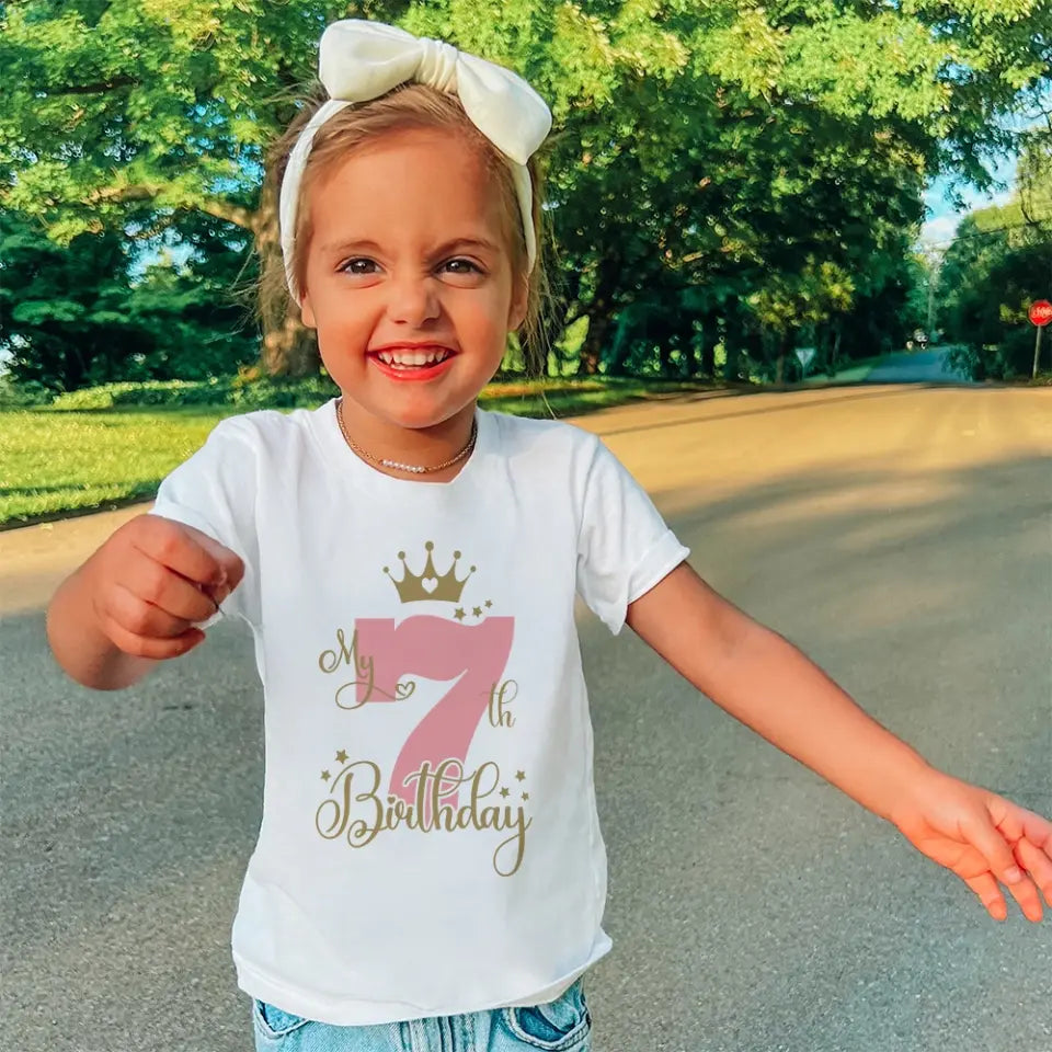 Happy Birthday - Personalized Standard Youth T-shirt - Birthday Gift For Kids Children