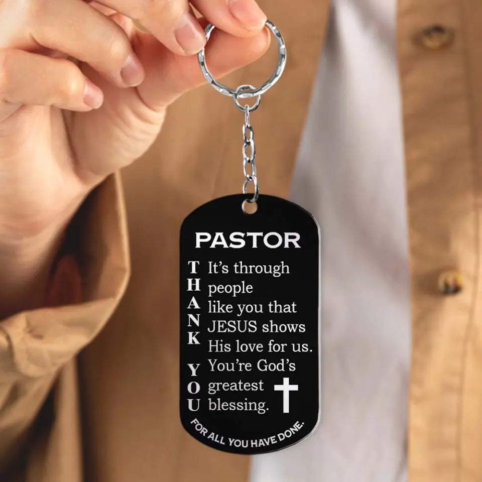 You're God's Greatest Blessings Personalized Stainless Steel Keychain