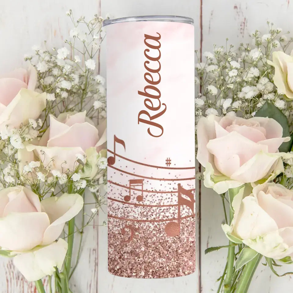 Musical Gift Personalized 20oz Skinny Tumbler