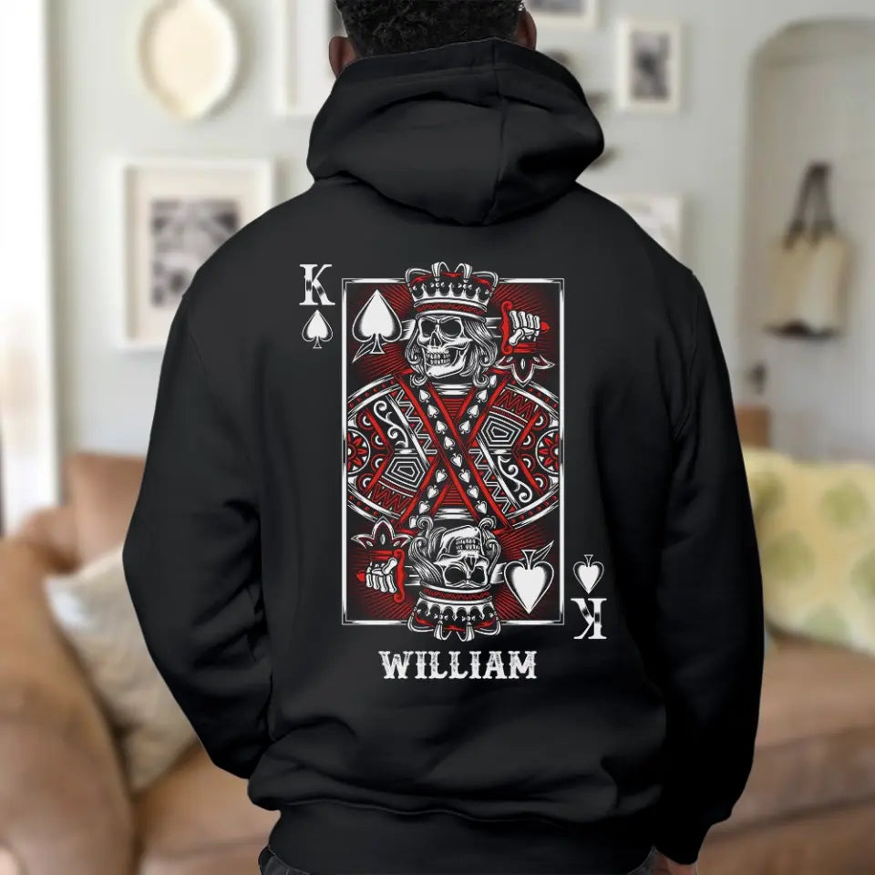 King Queen Skull Couple Customized Hoodies