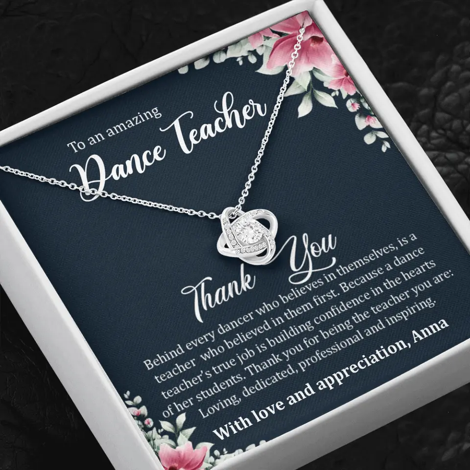 Behind Every Dancer Who Believes In Themselves Personalized Necklace