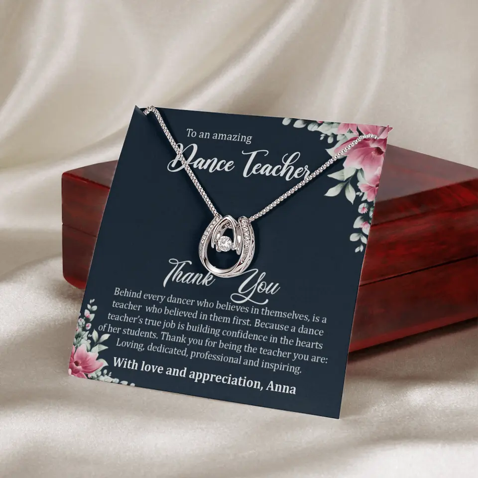 Behind Every Dancer Who Believes In Themselves Personalized Necklace