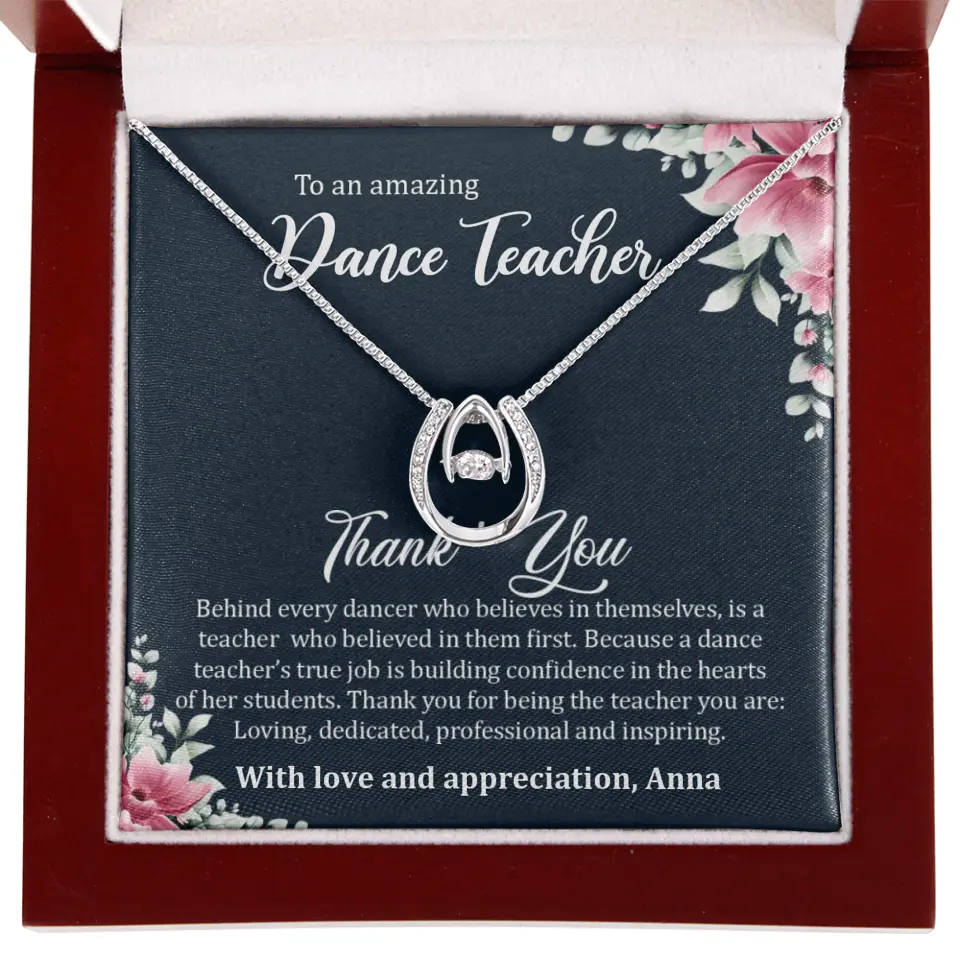 Behind Every Dancer Who Believes In Themselves Personalized Necklace