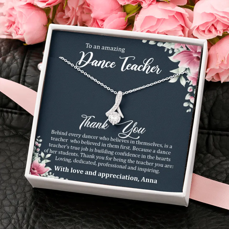 Behind Every Dancer Who Believes In Themselves Personalized Necklace