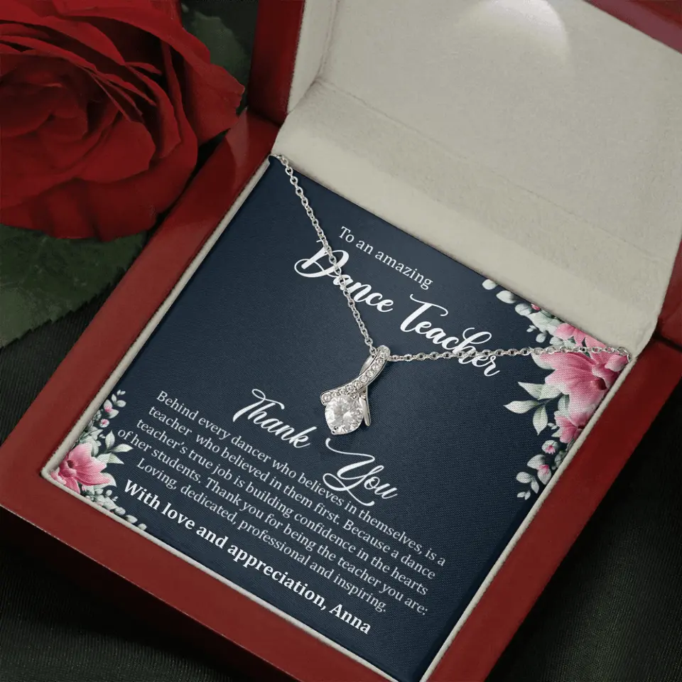 Behind Every Dancer Who Believes In Themselves Personalized Necklace