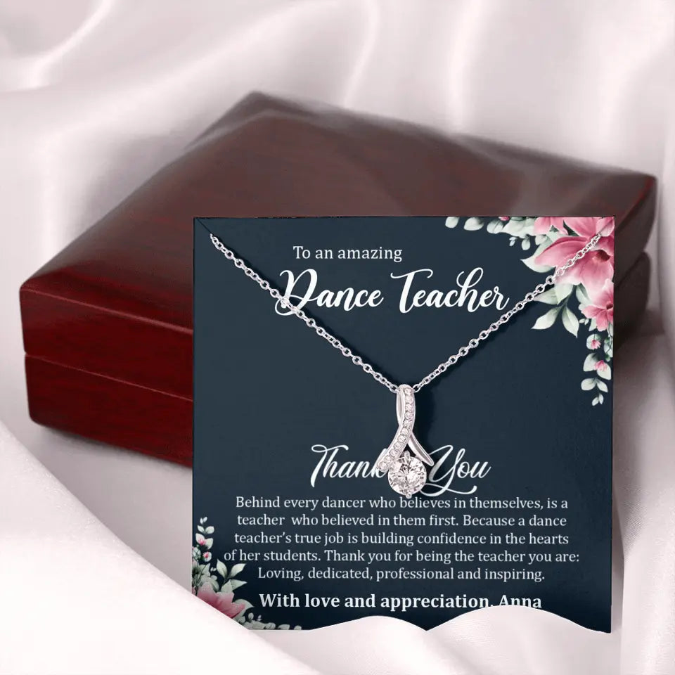 Behind Every Dancer Who Believes In Themselves Personalized Necklace