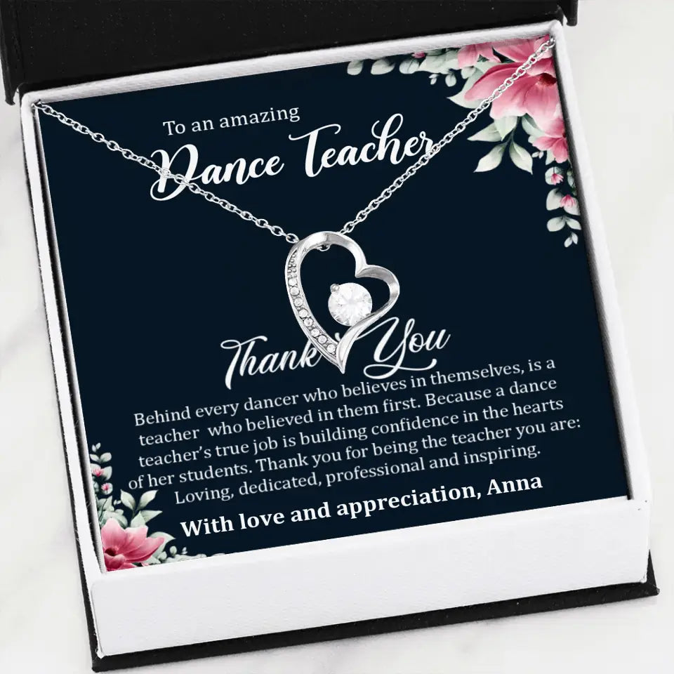 Behind Every Dancer Who Believes In Themselves Personalized Necklace