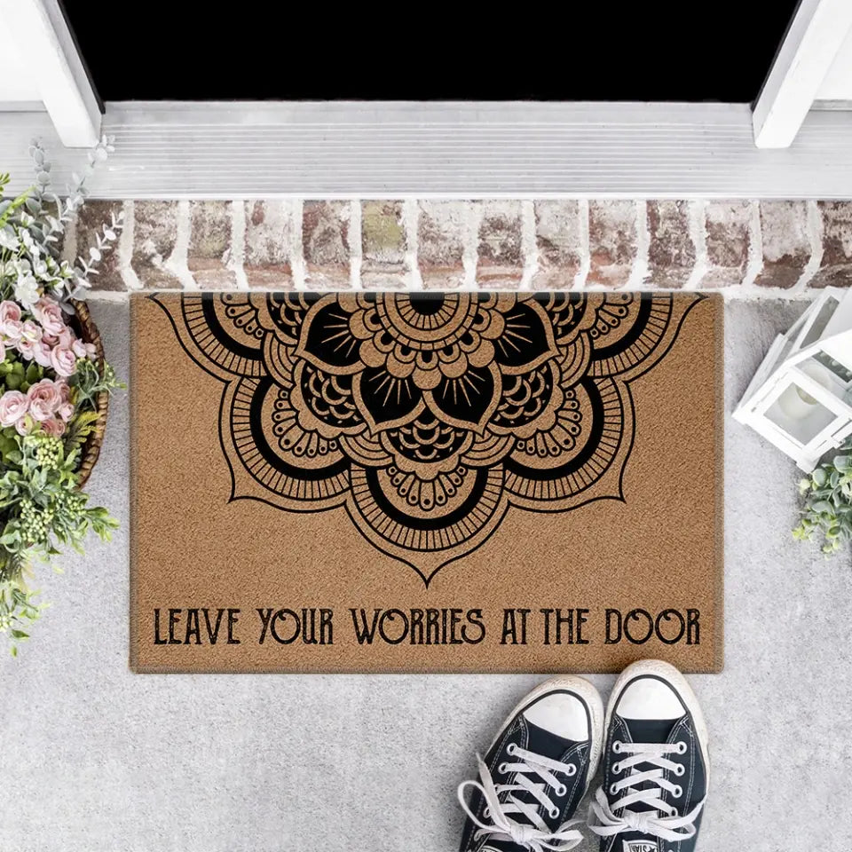 Leave Your Worries At The Door Doormat Gifts For Spiritual People