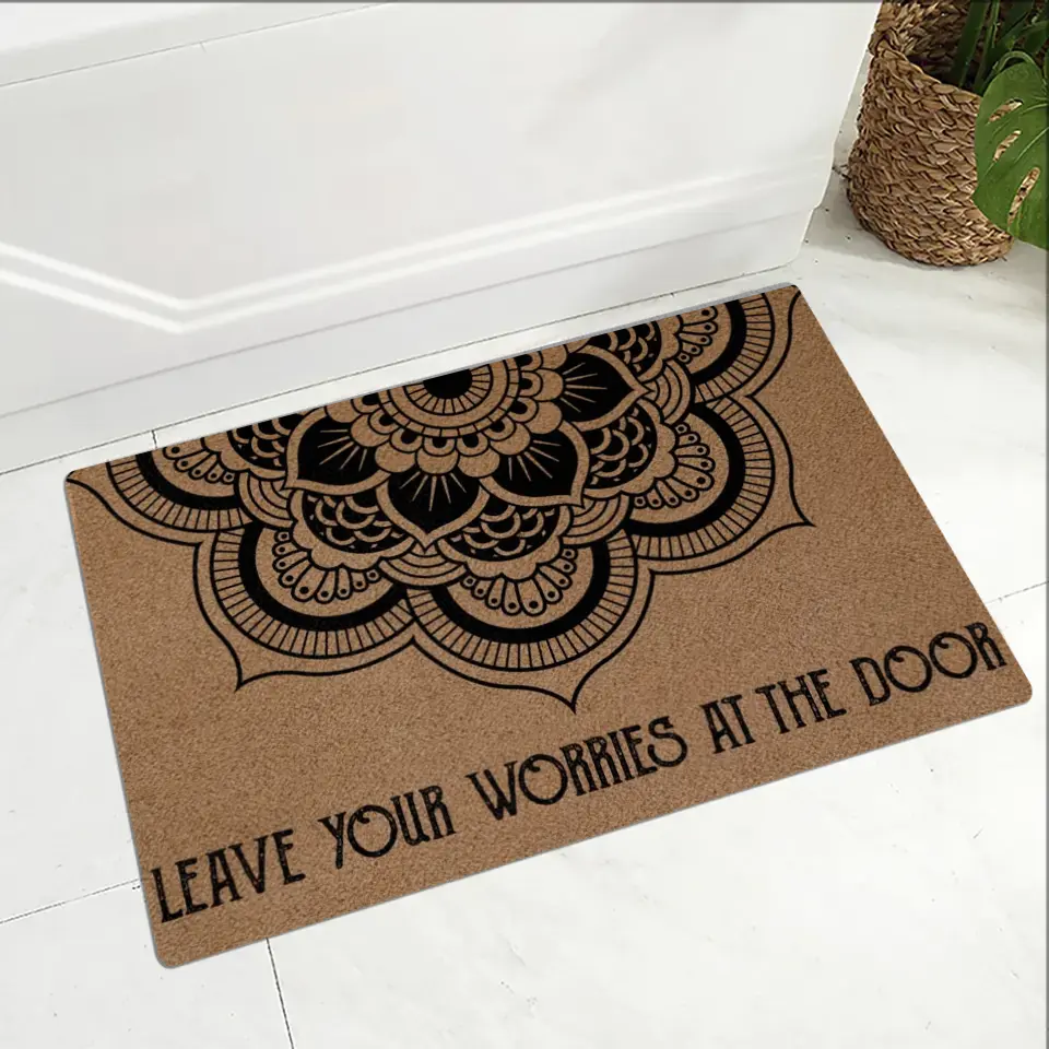 Leave Your Worries At The Door Doormat Gifts For Spiritual People