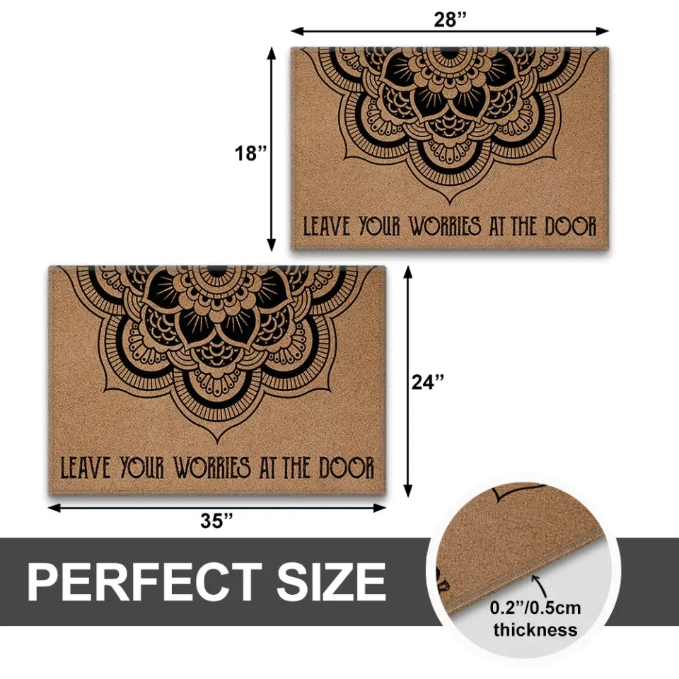 Leave Your Worries At The Door Doormat Gifts For Spiritual People
