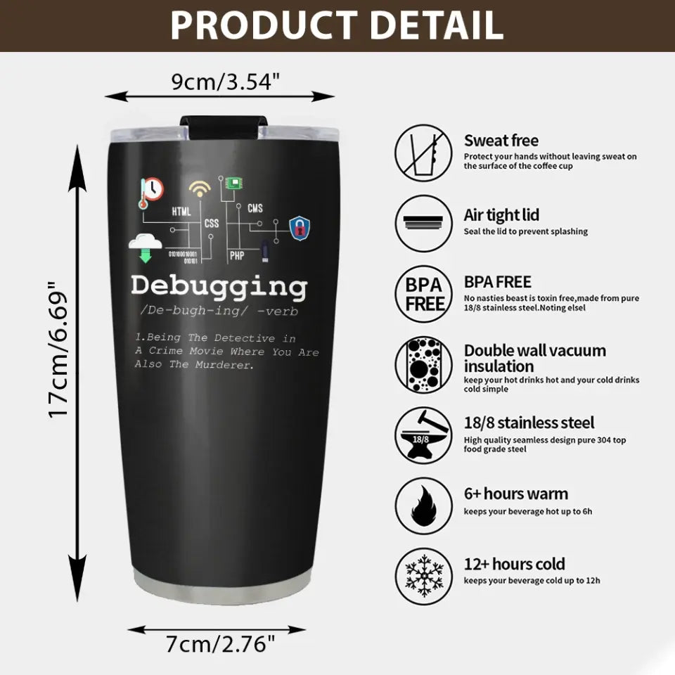 Debugging Definition Computer Program Developer Tumbler Gifts For Coders