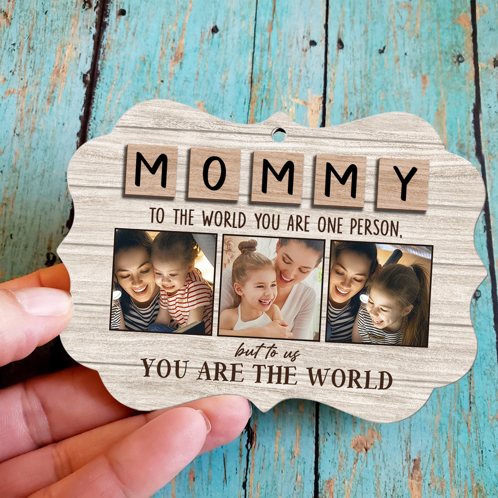 Mom You Are Our World Personalized Ornament