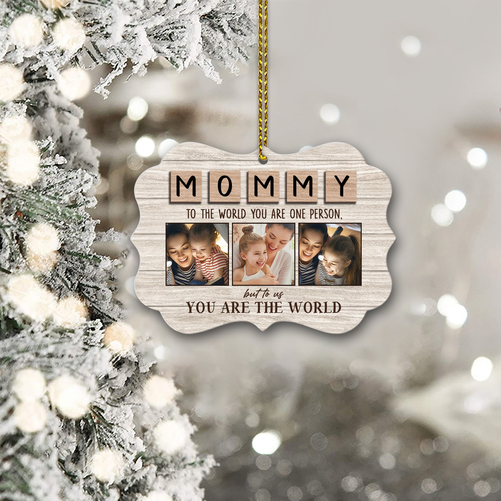Mom You Are Our World Personalized Ornament