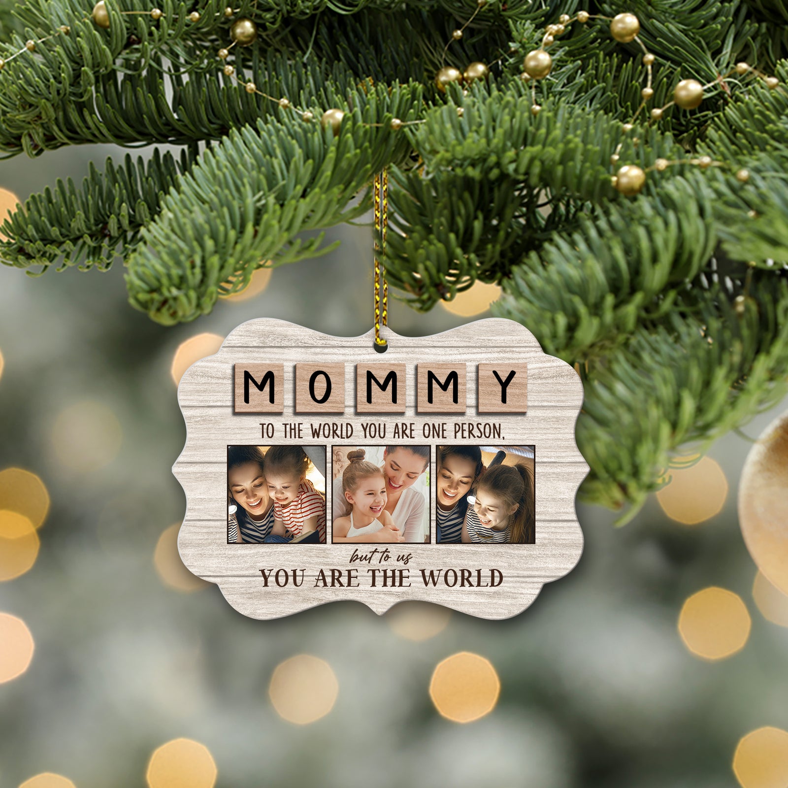Mom You Are Our World Personalized Ornament