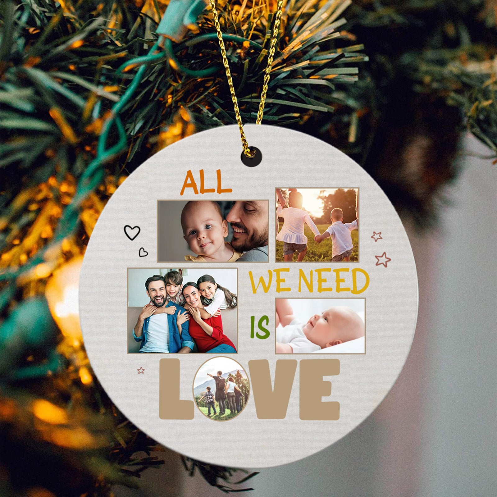 personalized photo christmas ornaments