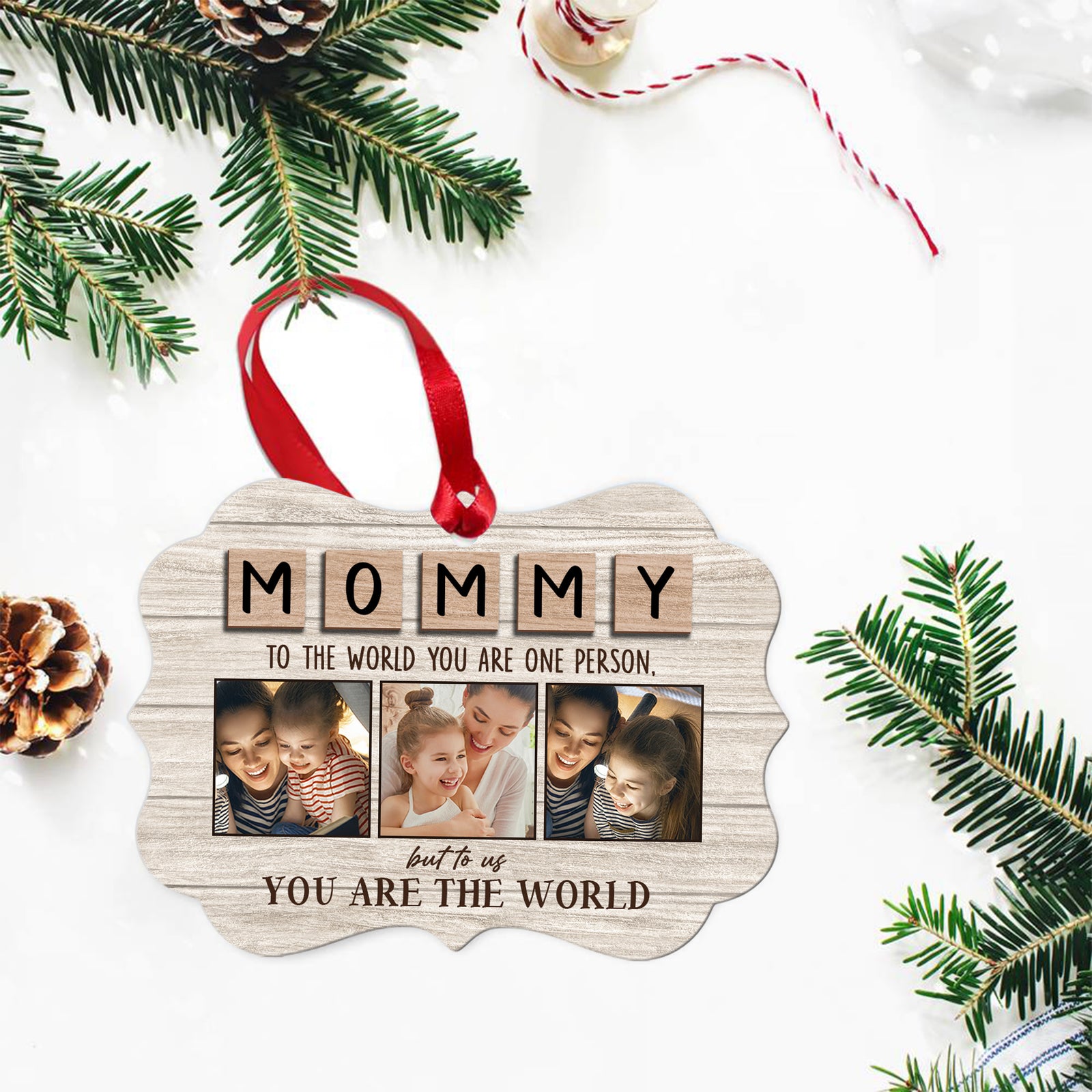 Mom You Are Our World Personalized Ornament