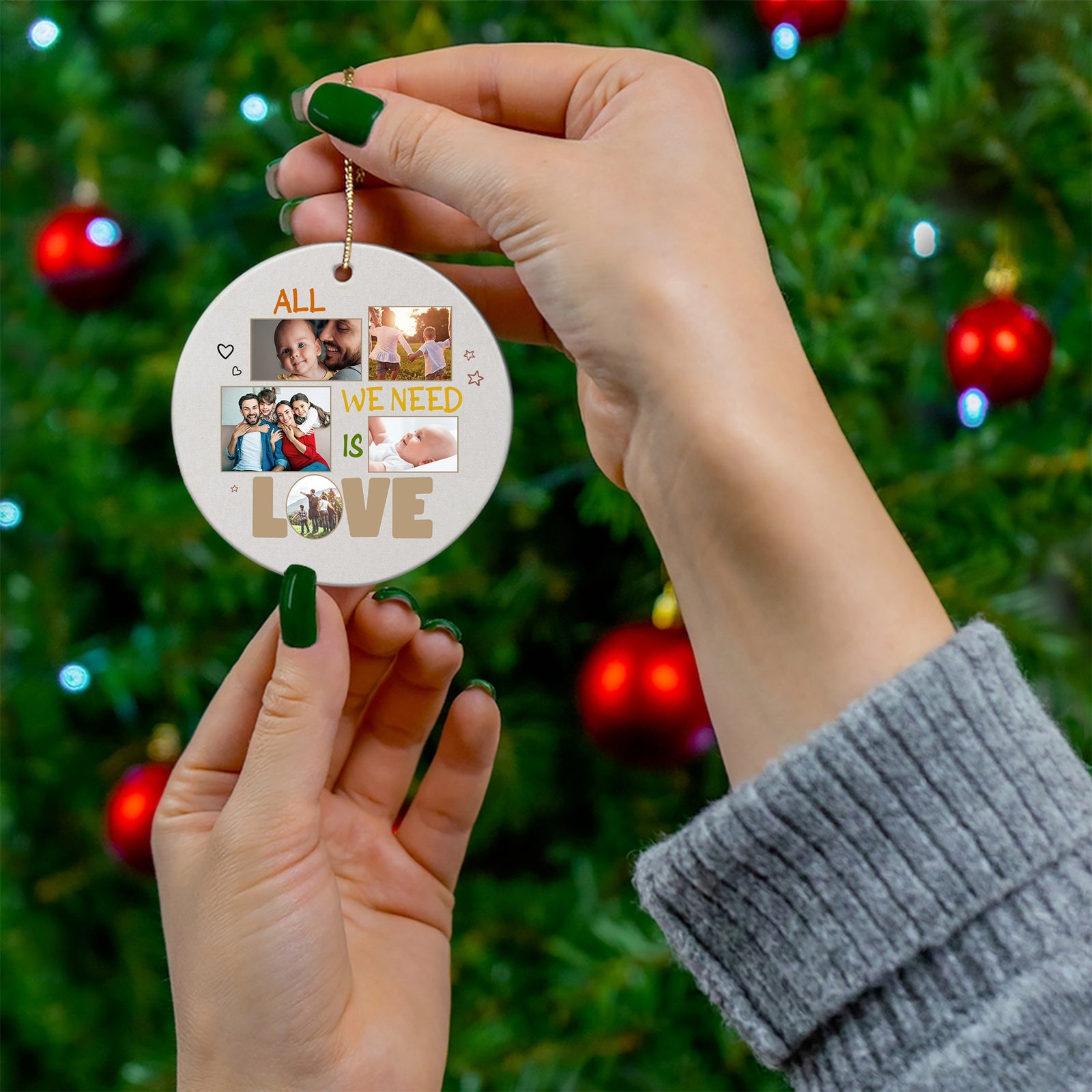 personalized christmas ornaments with photo