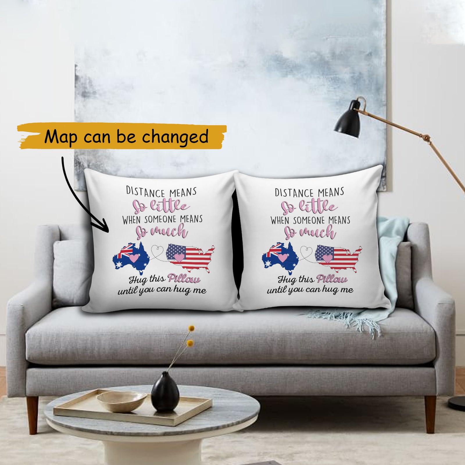 The map pillow breaks all distances