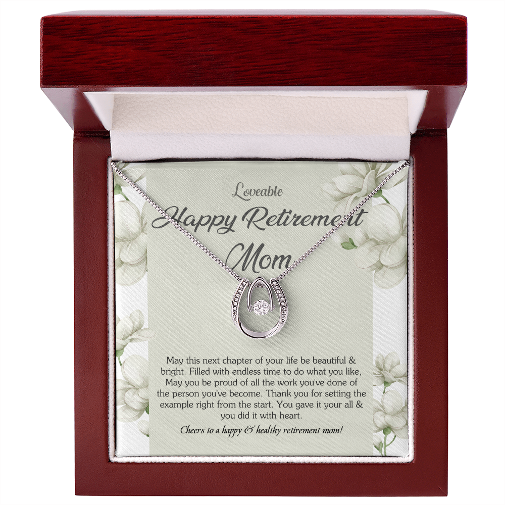 Necklace cross for Happy Retirement Mom