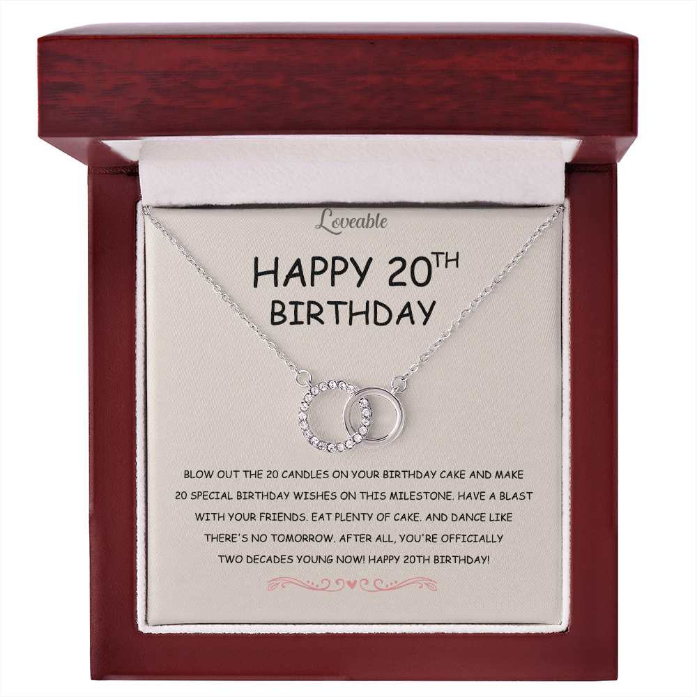 Happy 20th Birthday Necklace | Unique Gift Idea