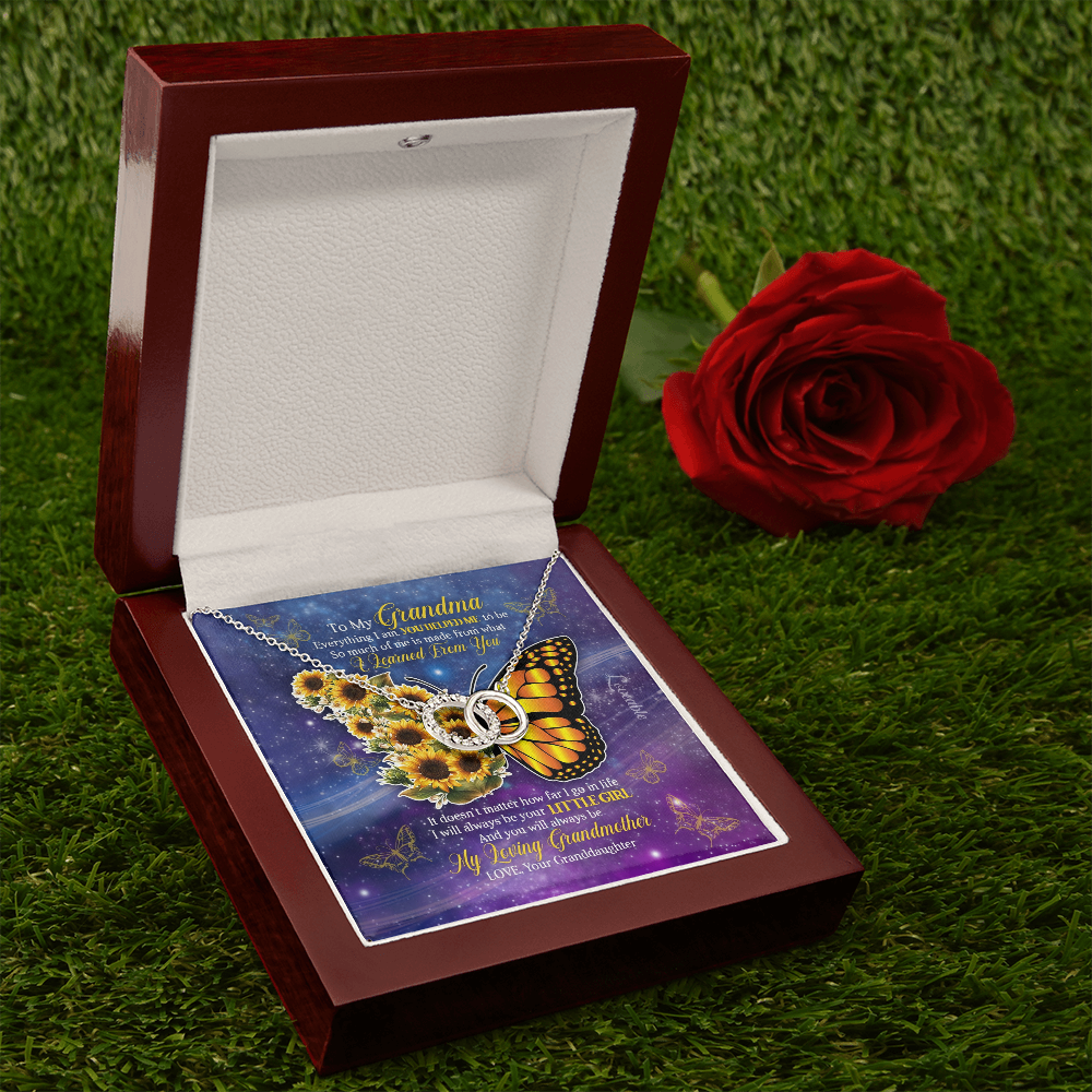 Grandma cross Diamond White Gold Necklace