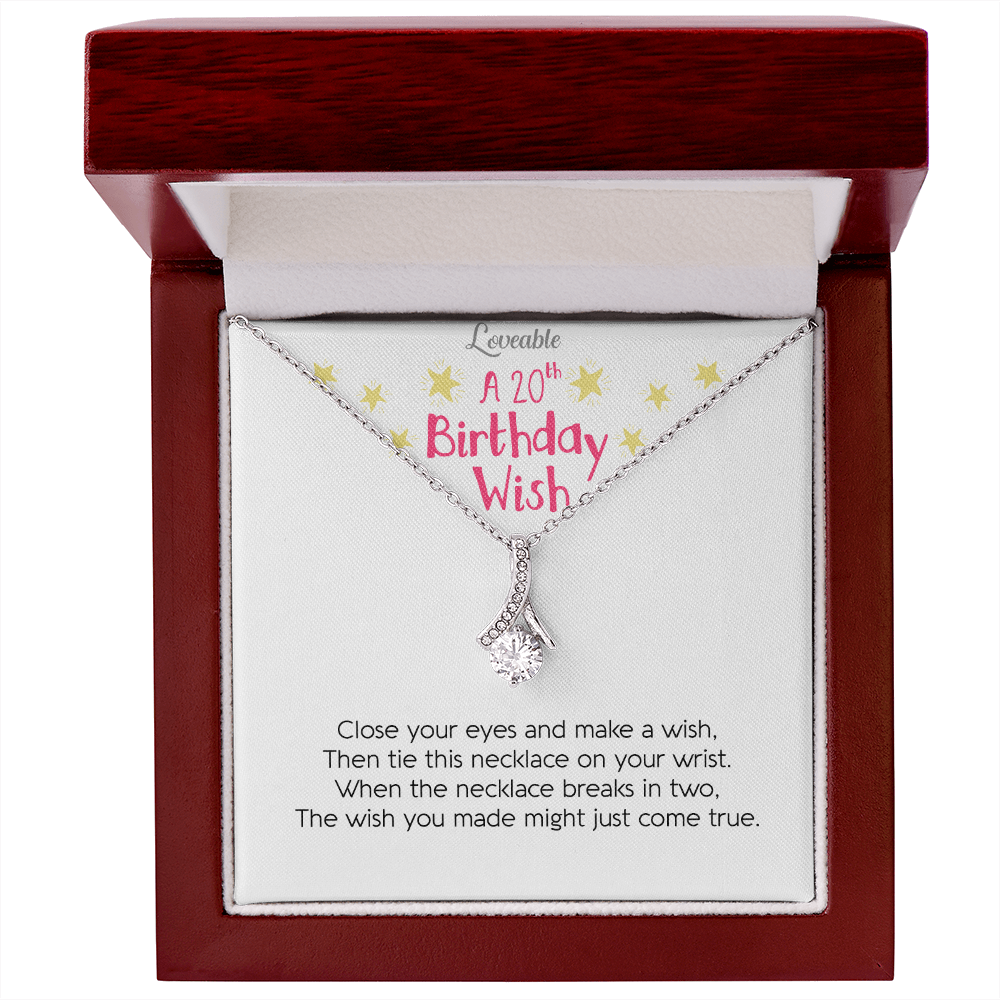 20th Birthday Wishes For A Daughter Special Necklace Birthday Gift For Her