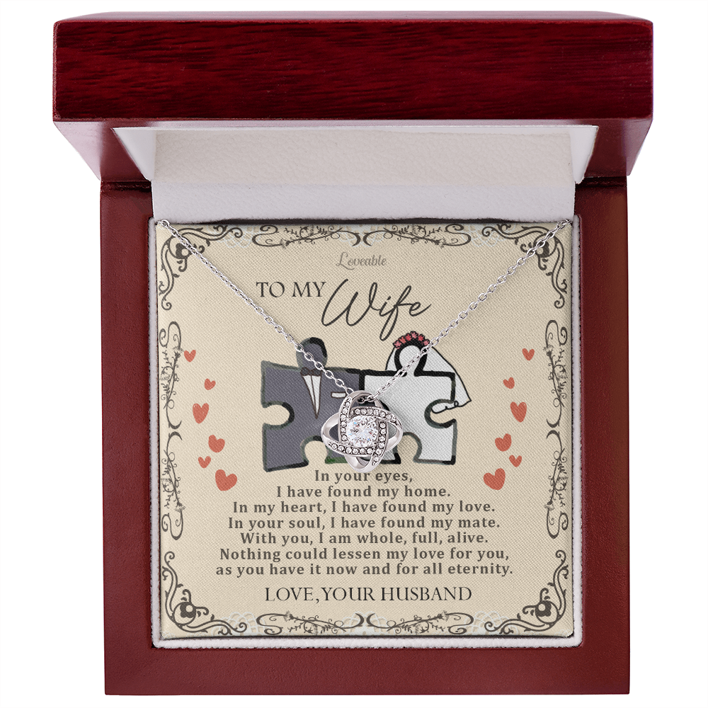 white gold wife necklace