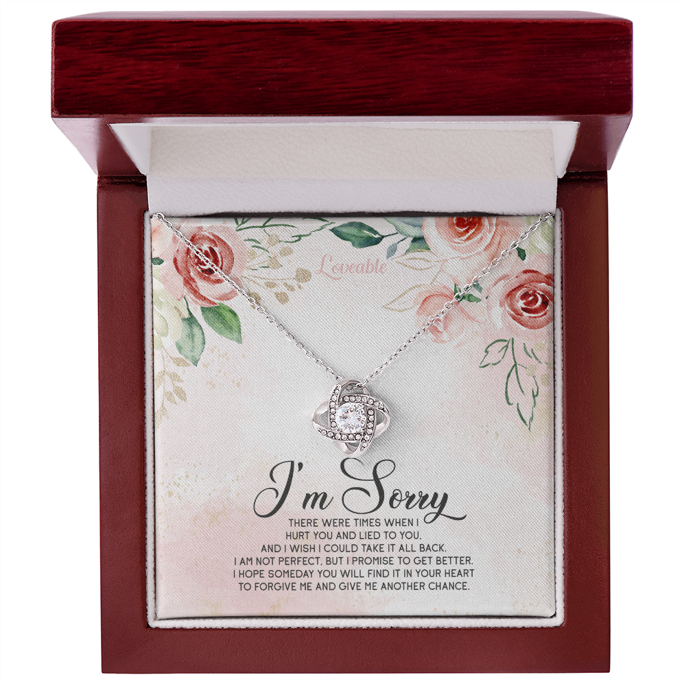 I'm Sorry, Hope You Give Me Another Chance Personalized Necklace