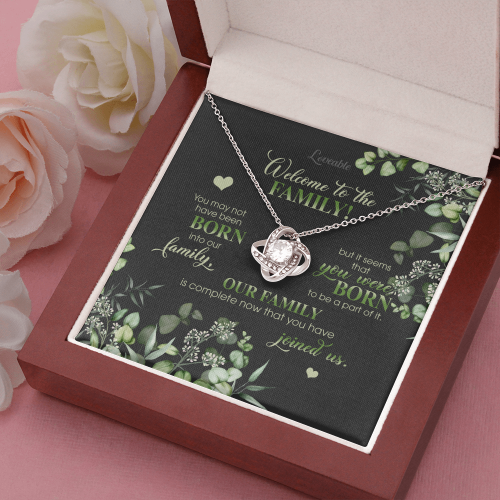 Welcome to the Family - Personalized Necklace - Iron Gifts for Daughter-in-law