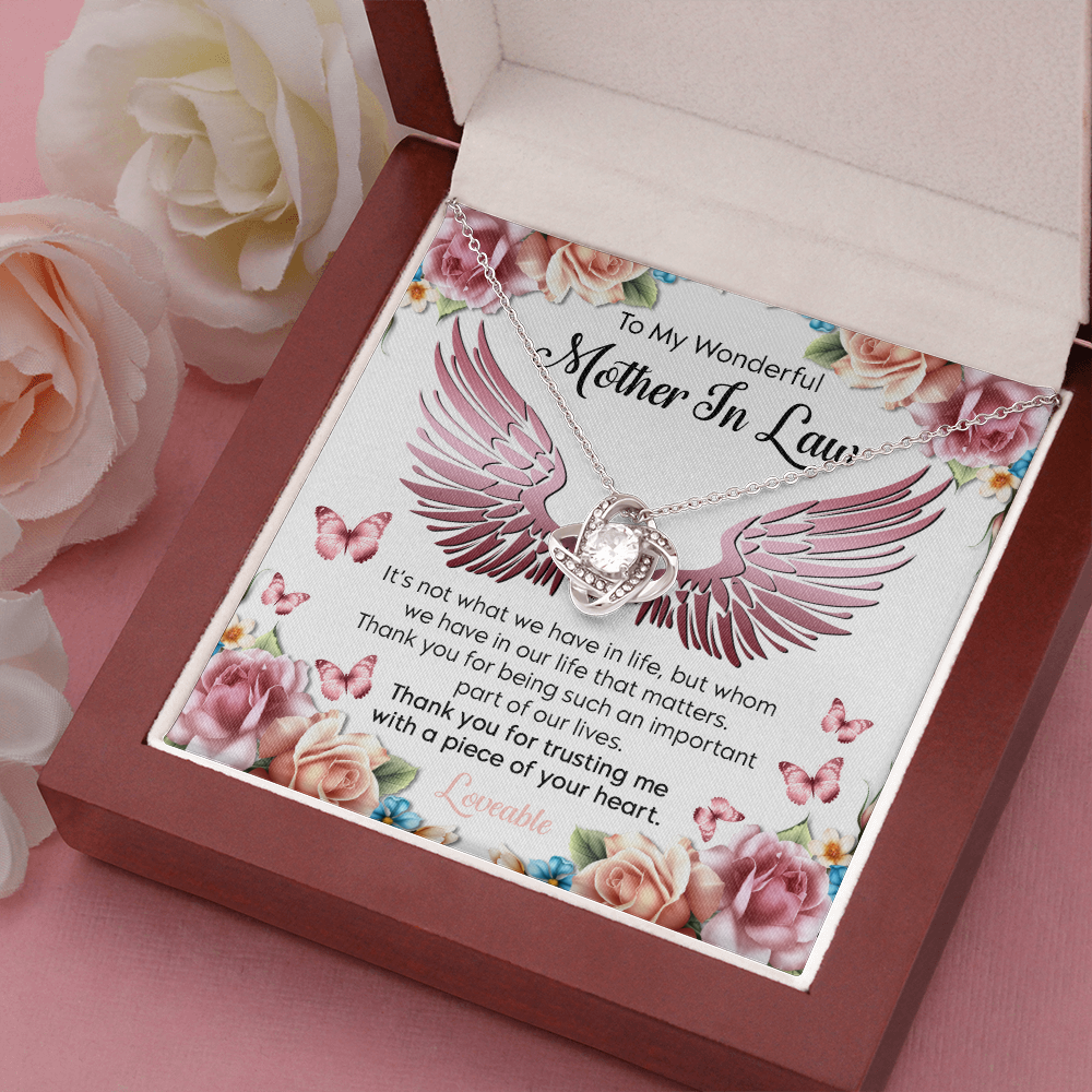 initial necklace for my mother in law