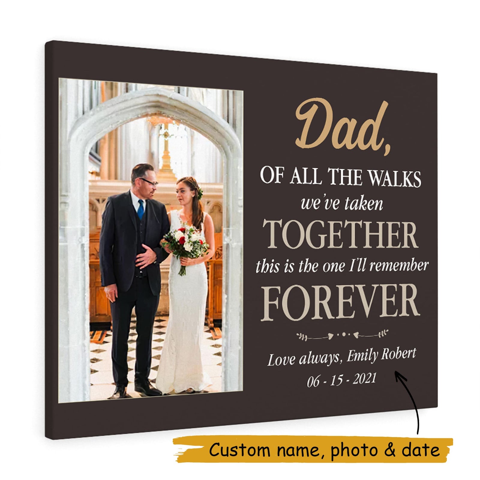 Father's day canvas for dad