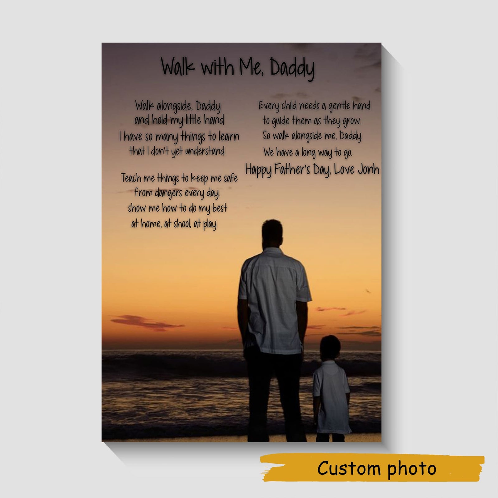 Daddy Personalized Canvas