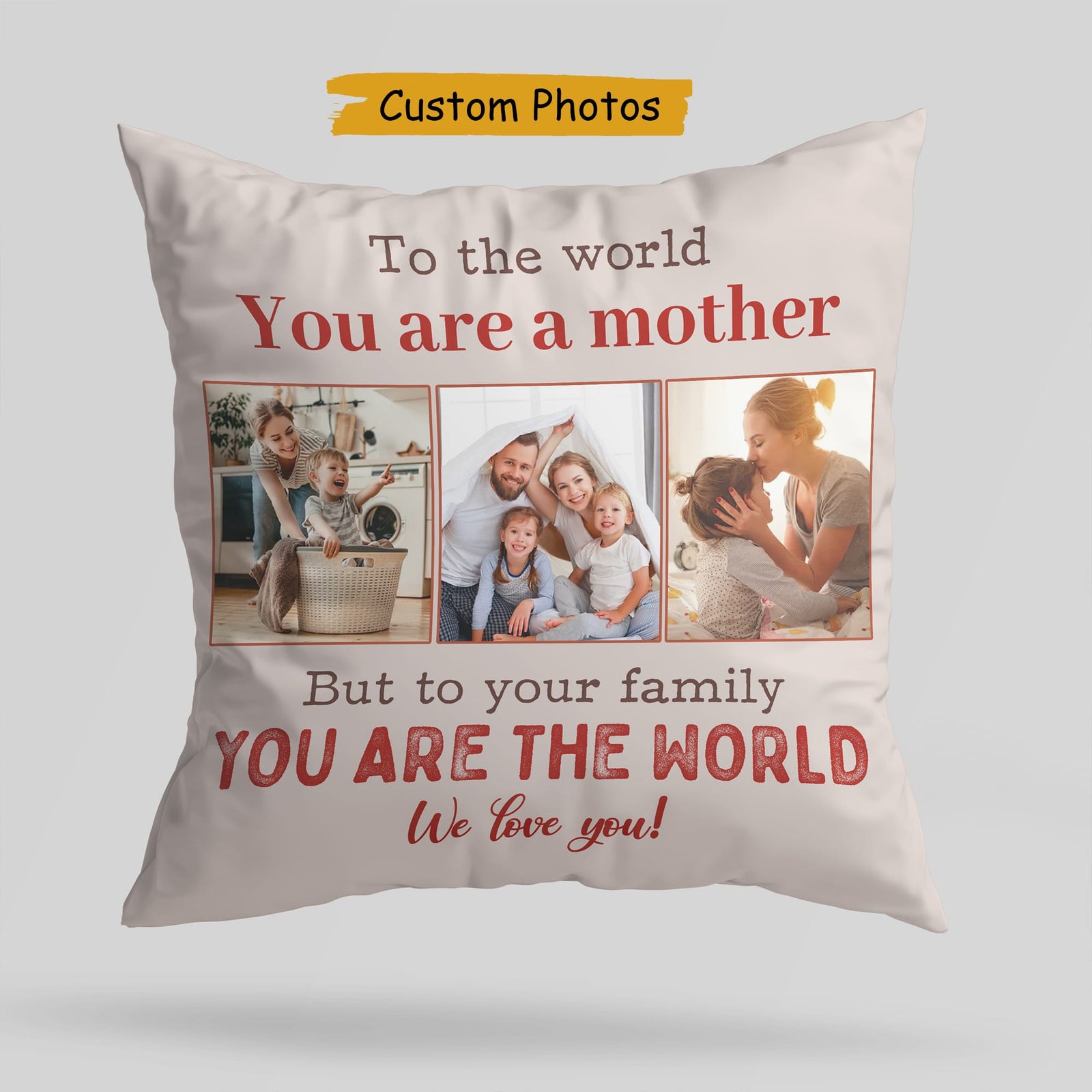 canvas pillow for mother