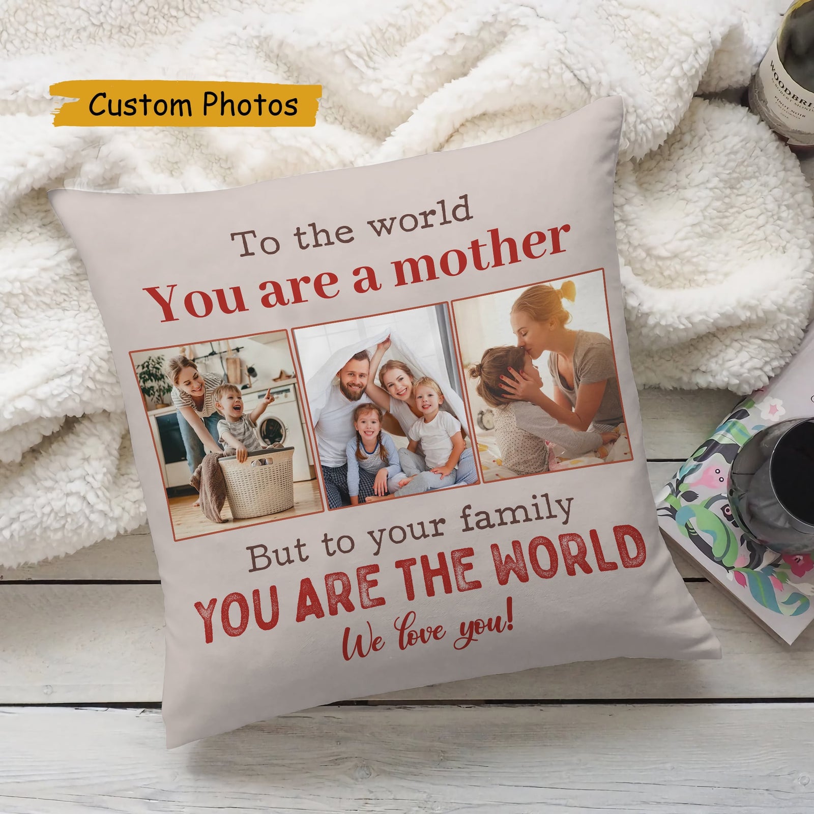 Mother canvas pillow