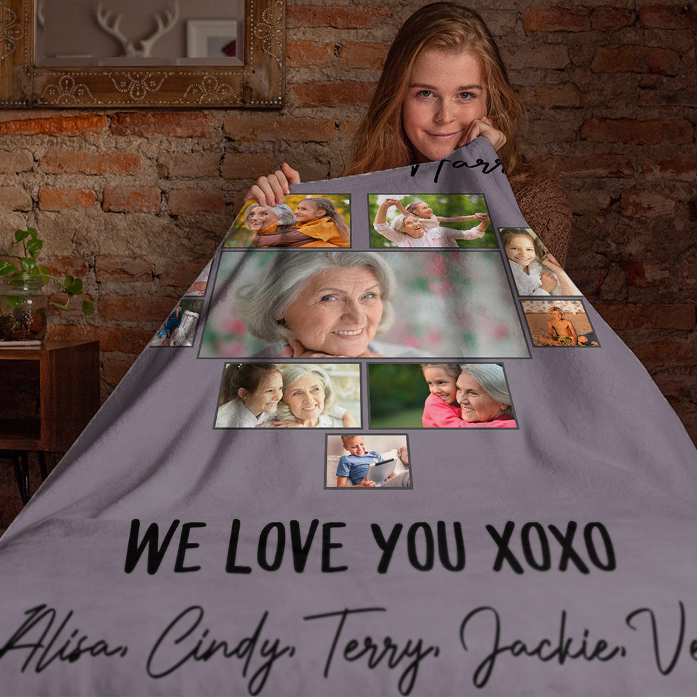 grandma blanket personalized