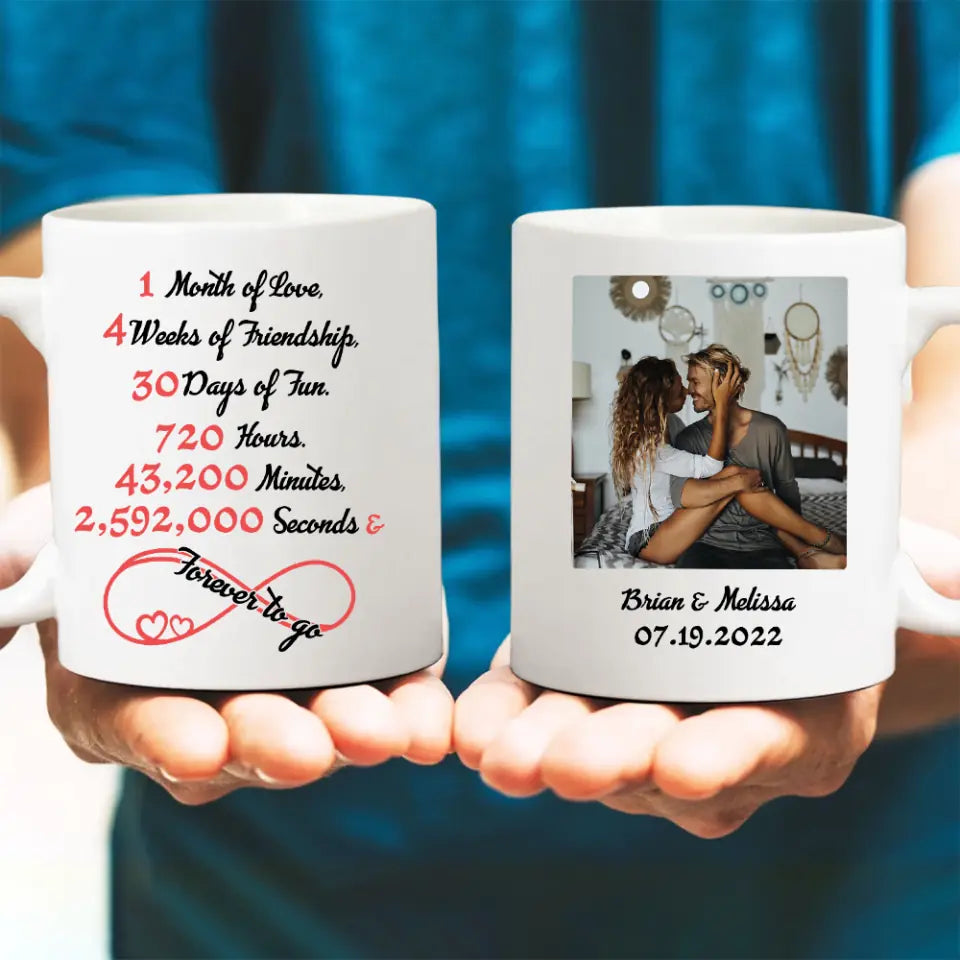 1 Month Of Love Personalized Mug