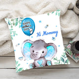 Hi Mommy, The world's best mom belong to me - Personalized Canvas Pillow Gifts for new mom 206HNTHPI182