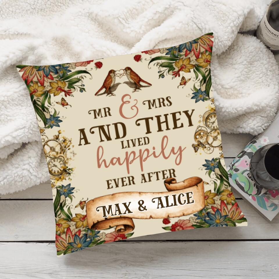 And They Lived Happily Ever After Personalized Pillow