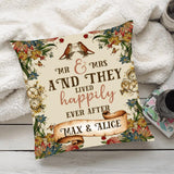 And they lived happily ever after - Bridal Shower gifts for Daughter - Personalized Canvas Pillow 206HNTHPI235