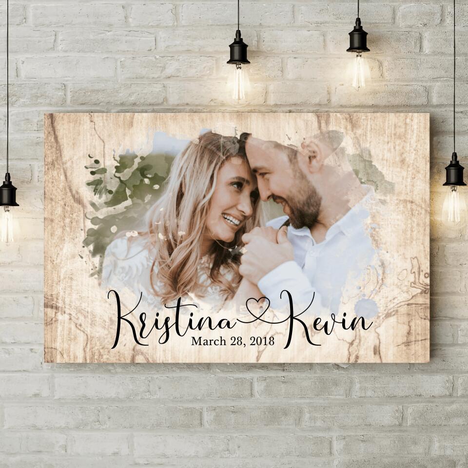 Time Fades Away Custom Canvas Poster Anniversary Gift For Couples