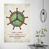 Sailing Away Together - Personalized Anniversary Gift For Him/Her - 206HNBNCA265