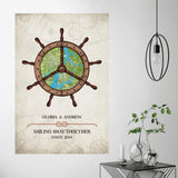 Sailing Away Together - Personalized Anniversary Gift For Him/Her - 206HNBNCA265