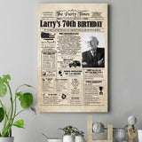 70th Birthday Party Decoration Personalized Canvas/Poster Birthday Anniversary Gift 207HNTTCA419