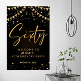Welcome To The 60th Birthday Party Personalized Canvas/Poster Party Decoration 207HNBNCA434