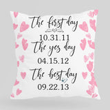 40th Wedding Anniversary Gift for Husband - Save The Date Canvas Pillow/ Anniversary Gift for Him/Her - 207HNTHPI446