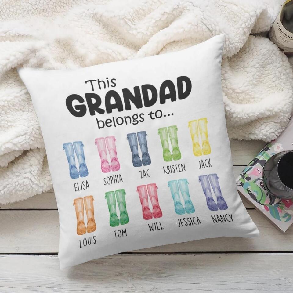 This Grandad Belong To - Personalized Pillow - Birthday Gift For Grandpa
